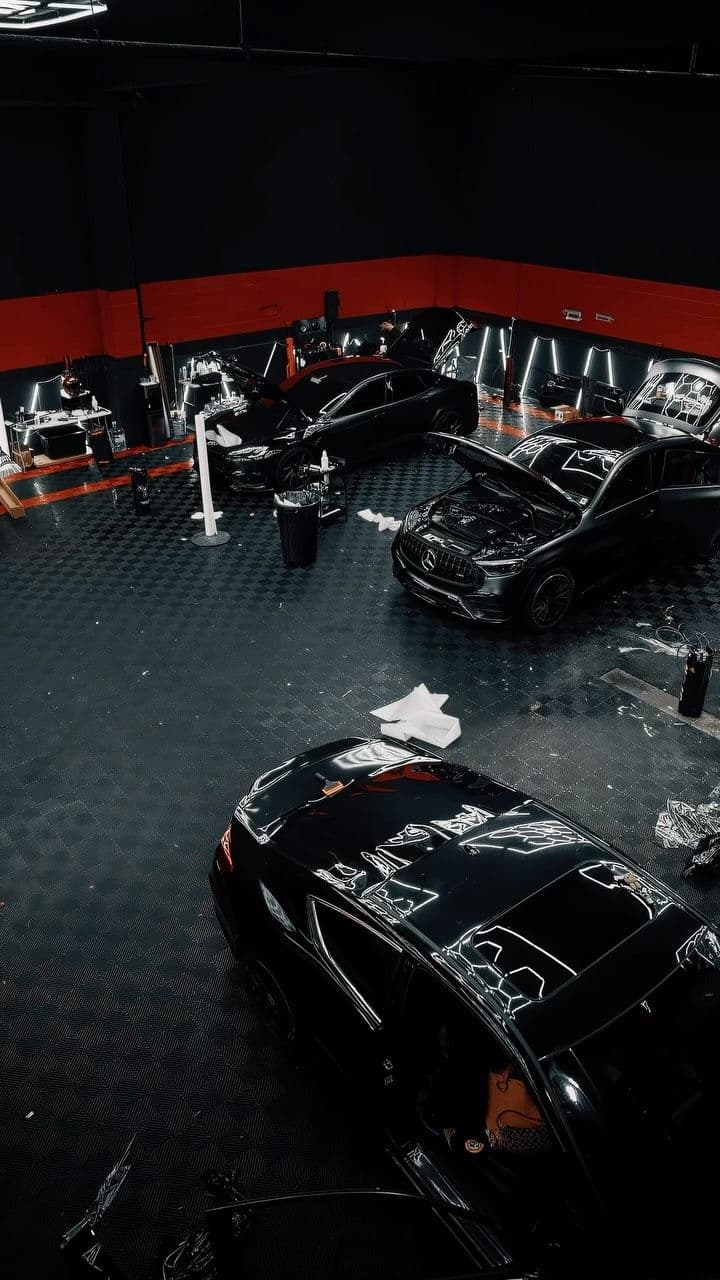 Vehicles and installation bays from the VinylMD workshop archive